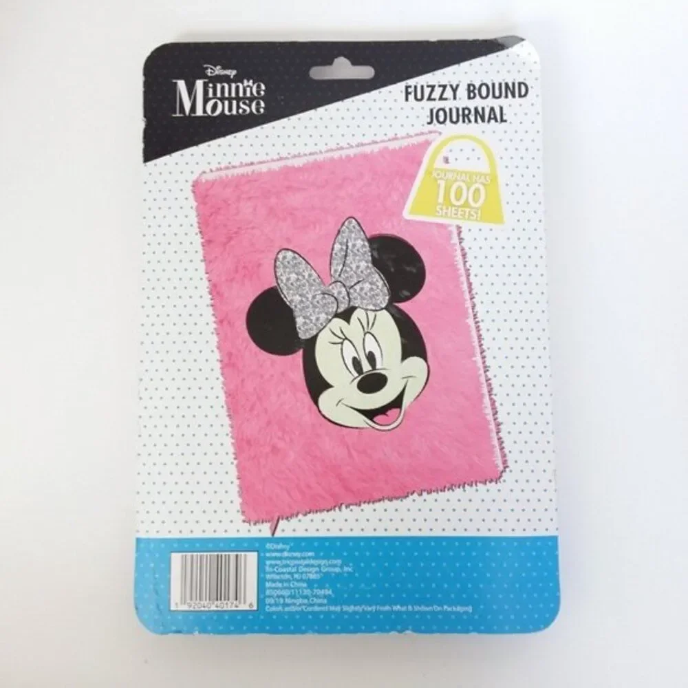 Disney Minnie Mouse Fuzzy Bound Journal 100 Sheets